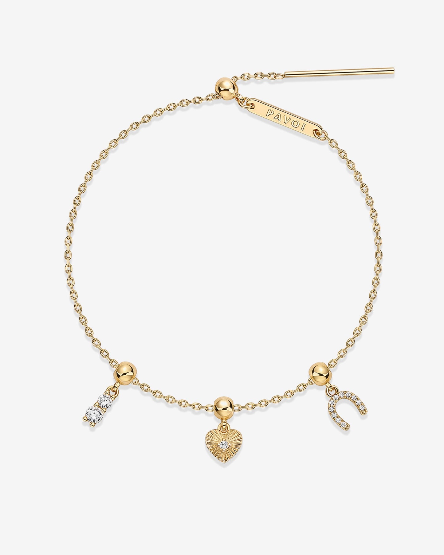 Charm Stack Era â€“ Heart & Horseshoe Vibes Bracelet Set