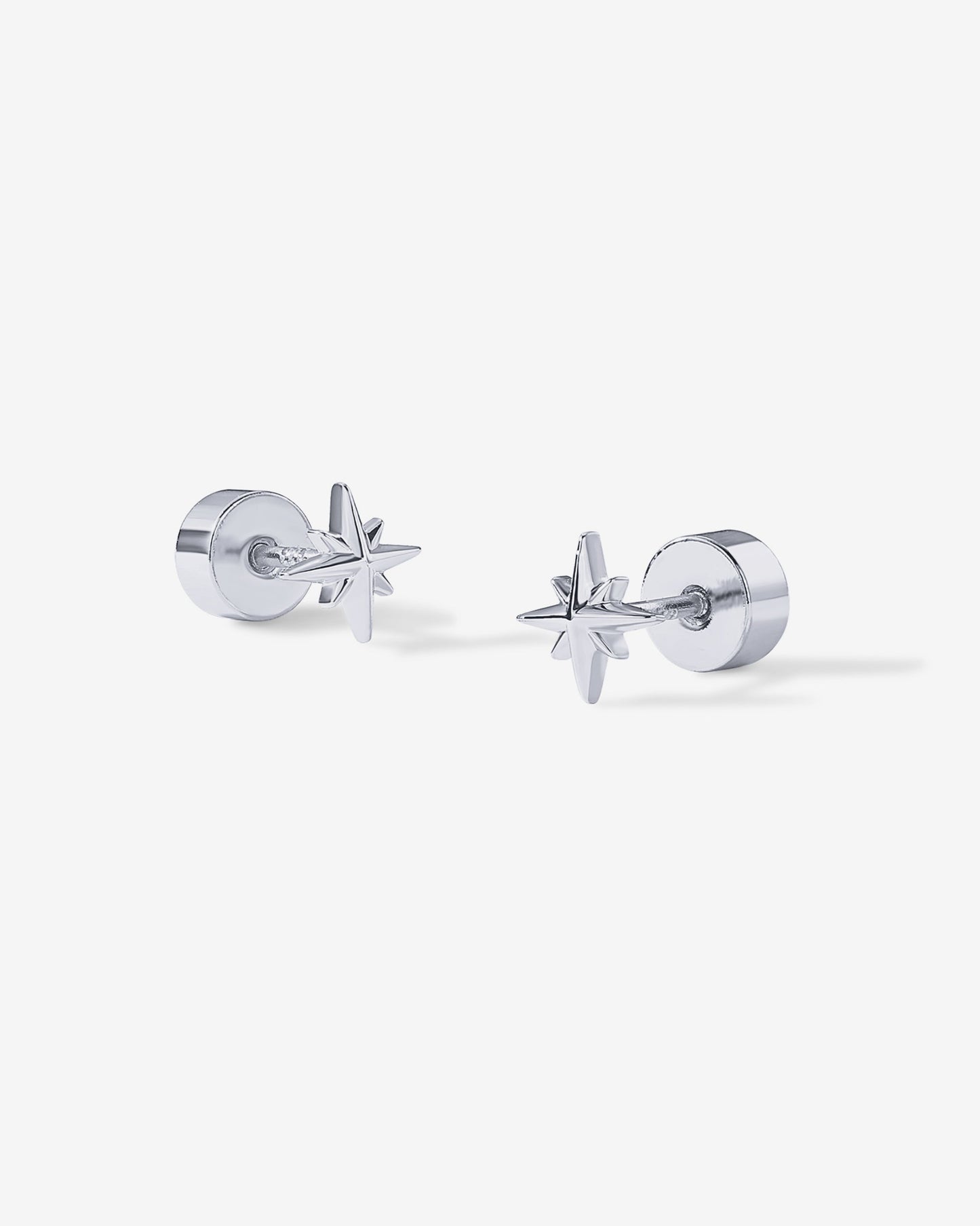 North Star Flat Back Stud Earrings