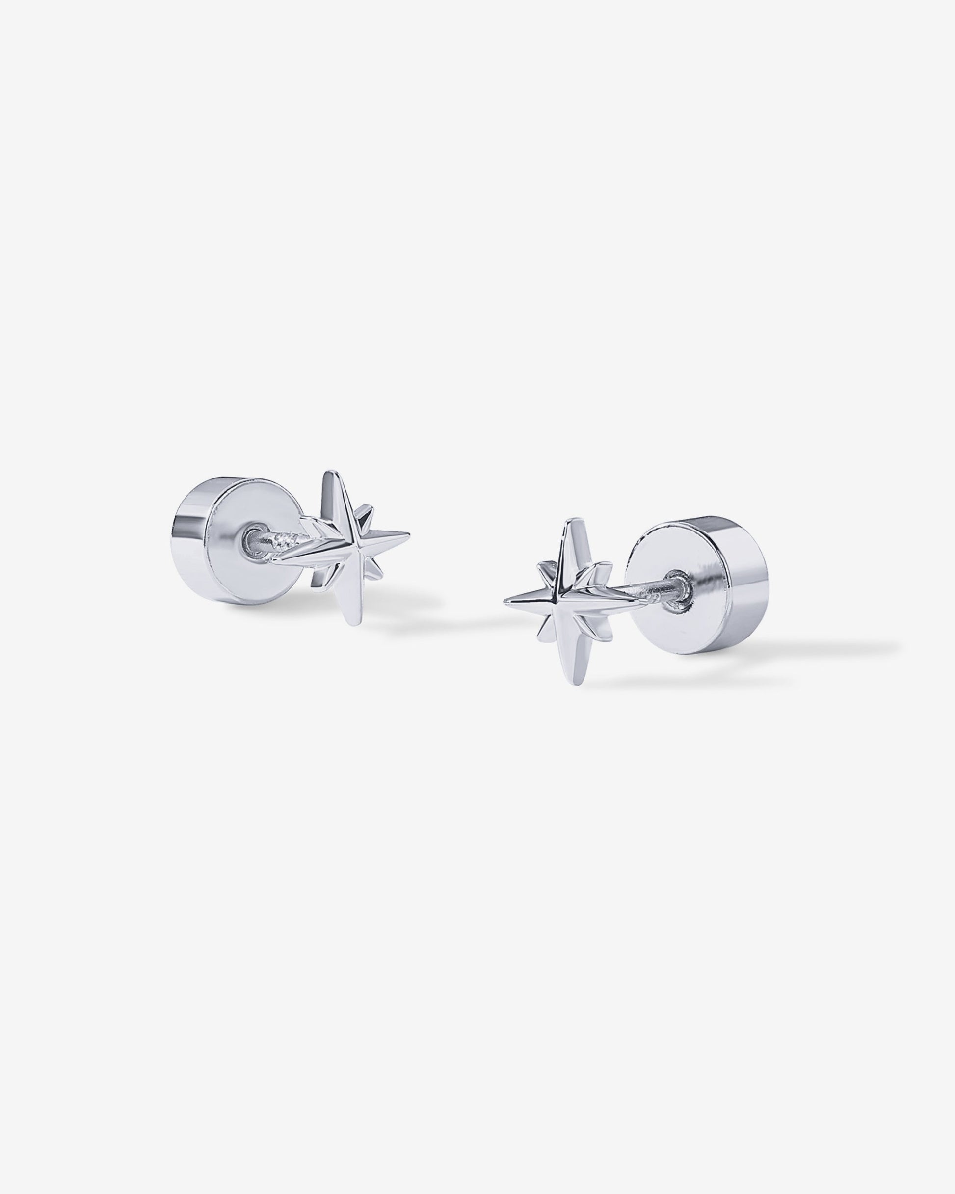 North Star Flat Back Stud Earrings
