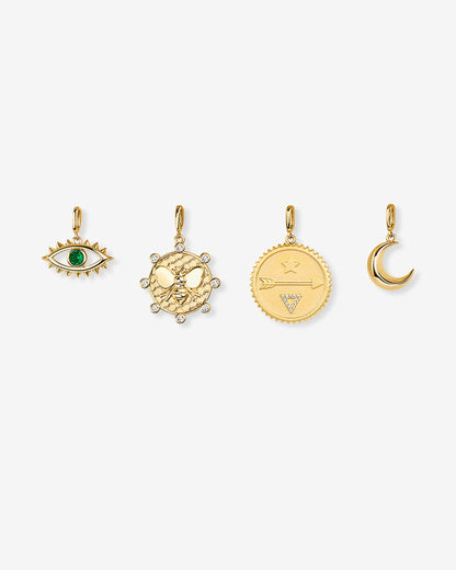 Chunky Charm Lariat Necklace