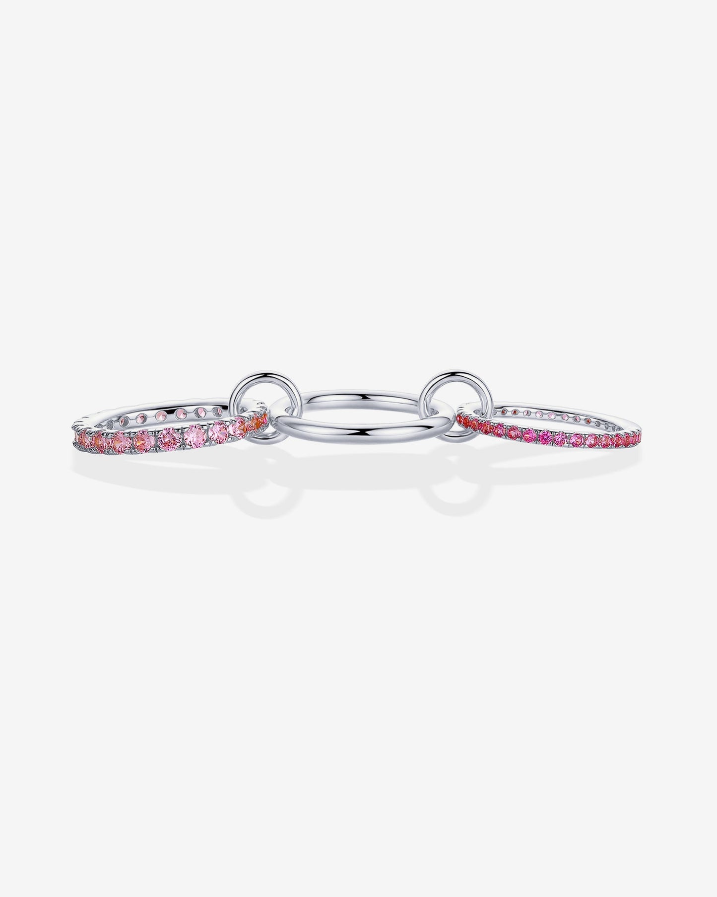 Interlocking Triple Band Ring