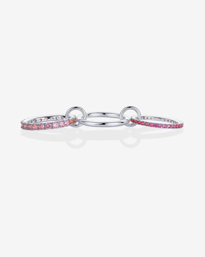 Interlocking Triple Band Ring