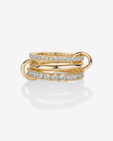 Yellow Gold / White CZ