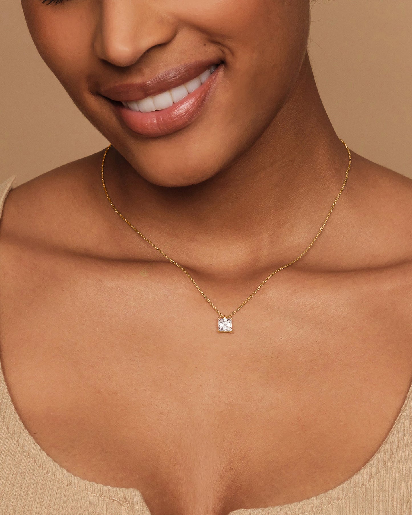 Princess Cut Pendant
