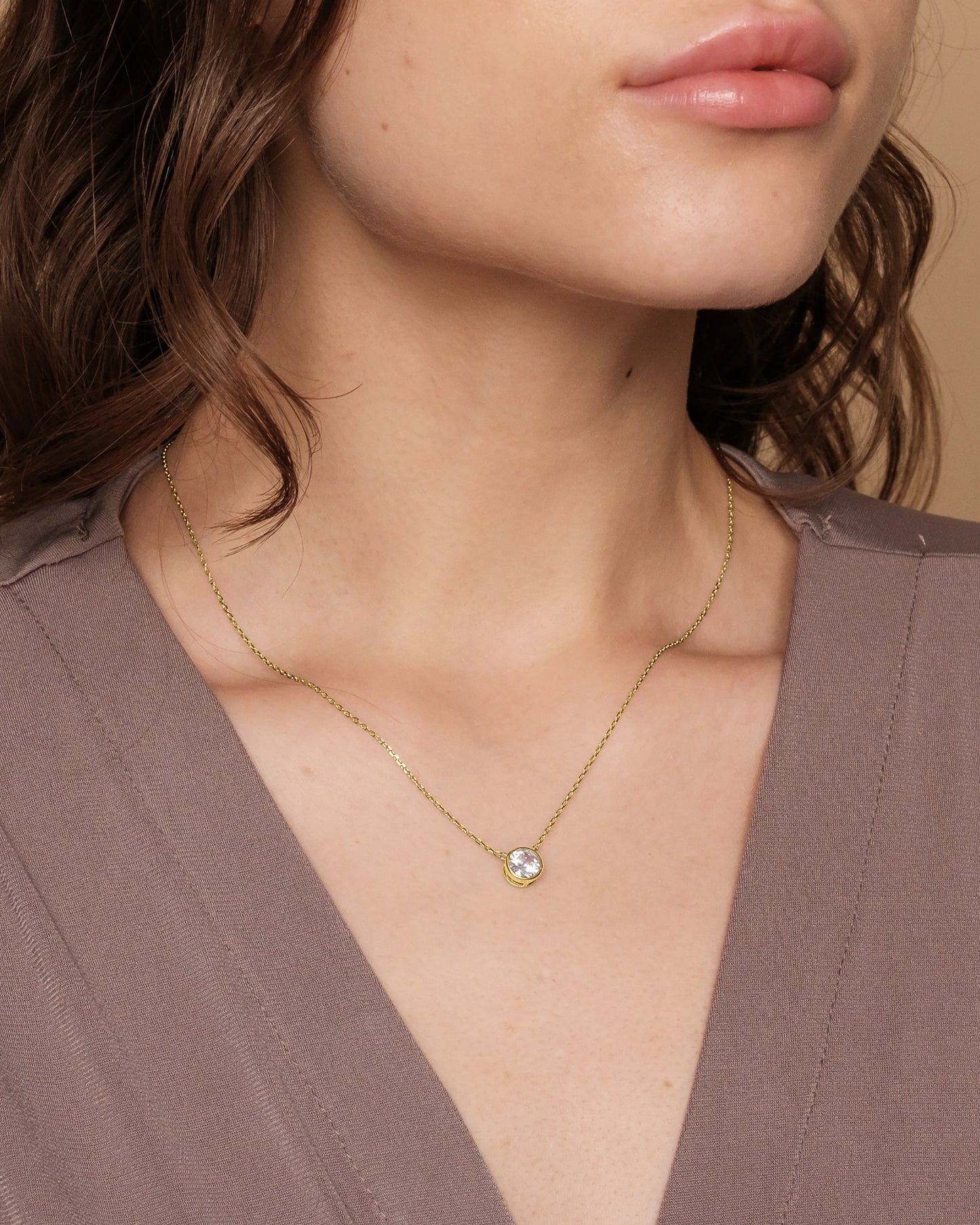 Bezel Necklace