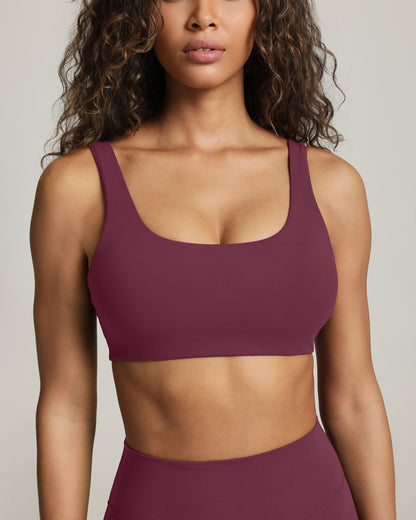 Athleisure Scoop High-Support Removable Padded Sports Bra