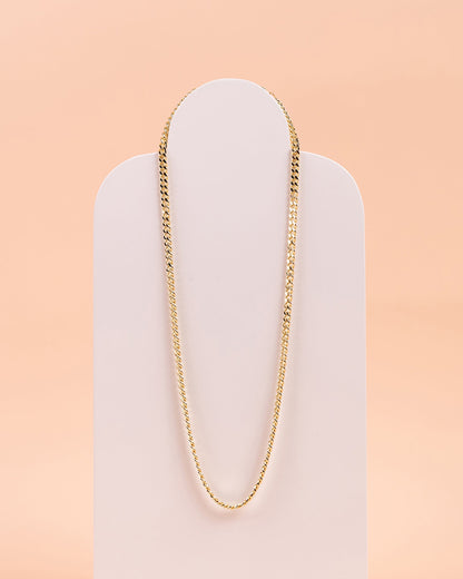 Vermeil Curb Chain Adjustable Necklace