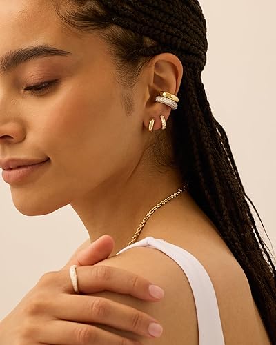 Chunky Pave Ear Cuffs