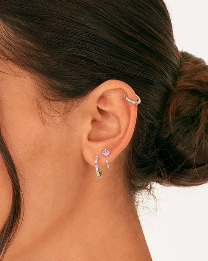Boho Colored Half Hoop Earrings