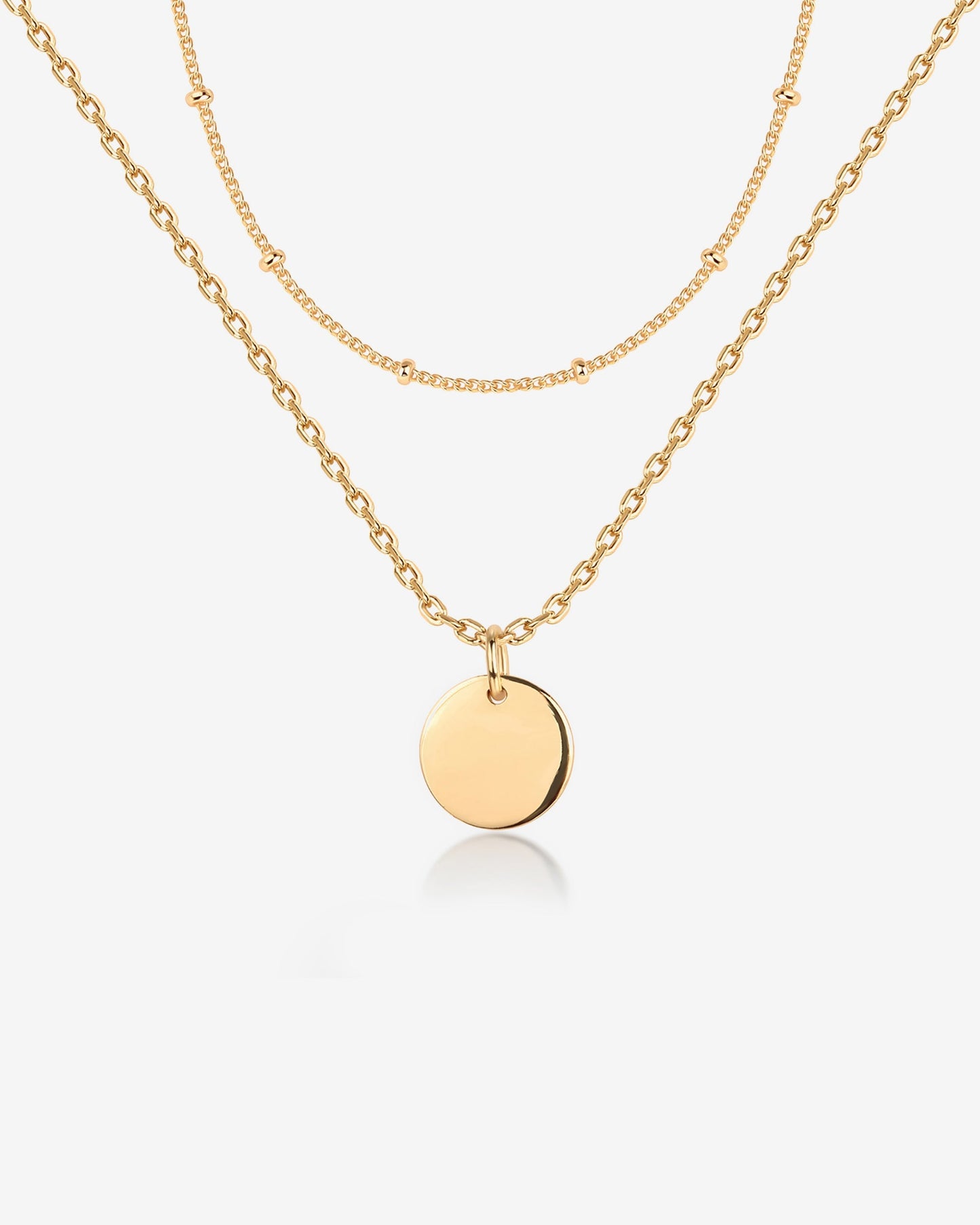 Disc Pendant Necklace