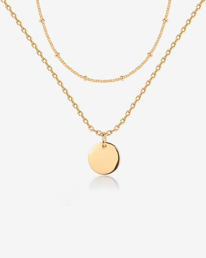 Disc Pendant Necklace