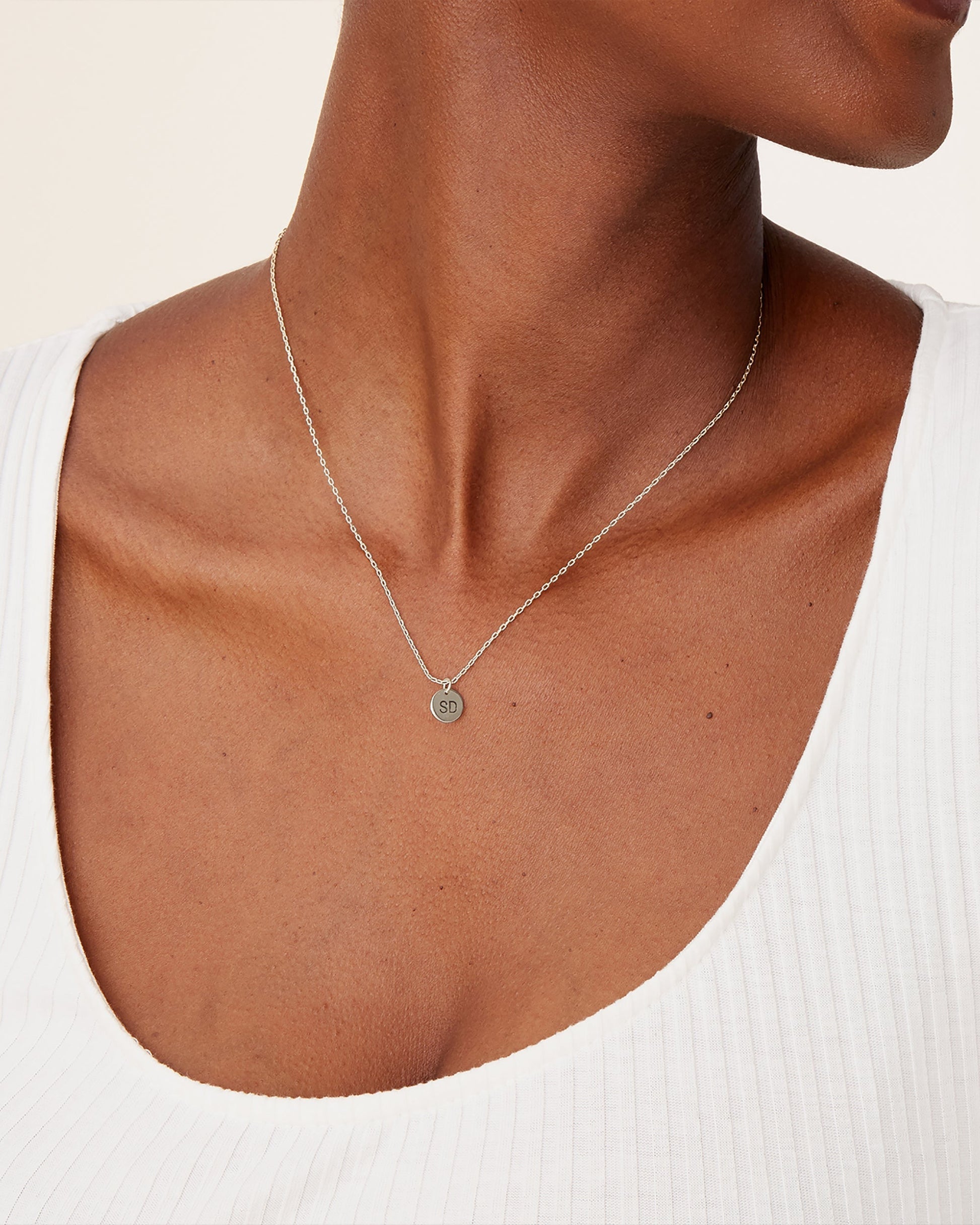 Disc Pendant Necklace