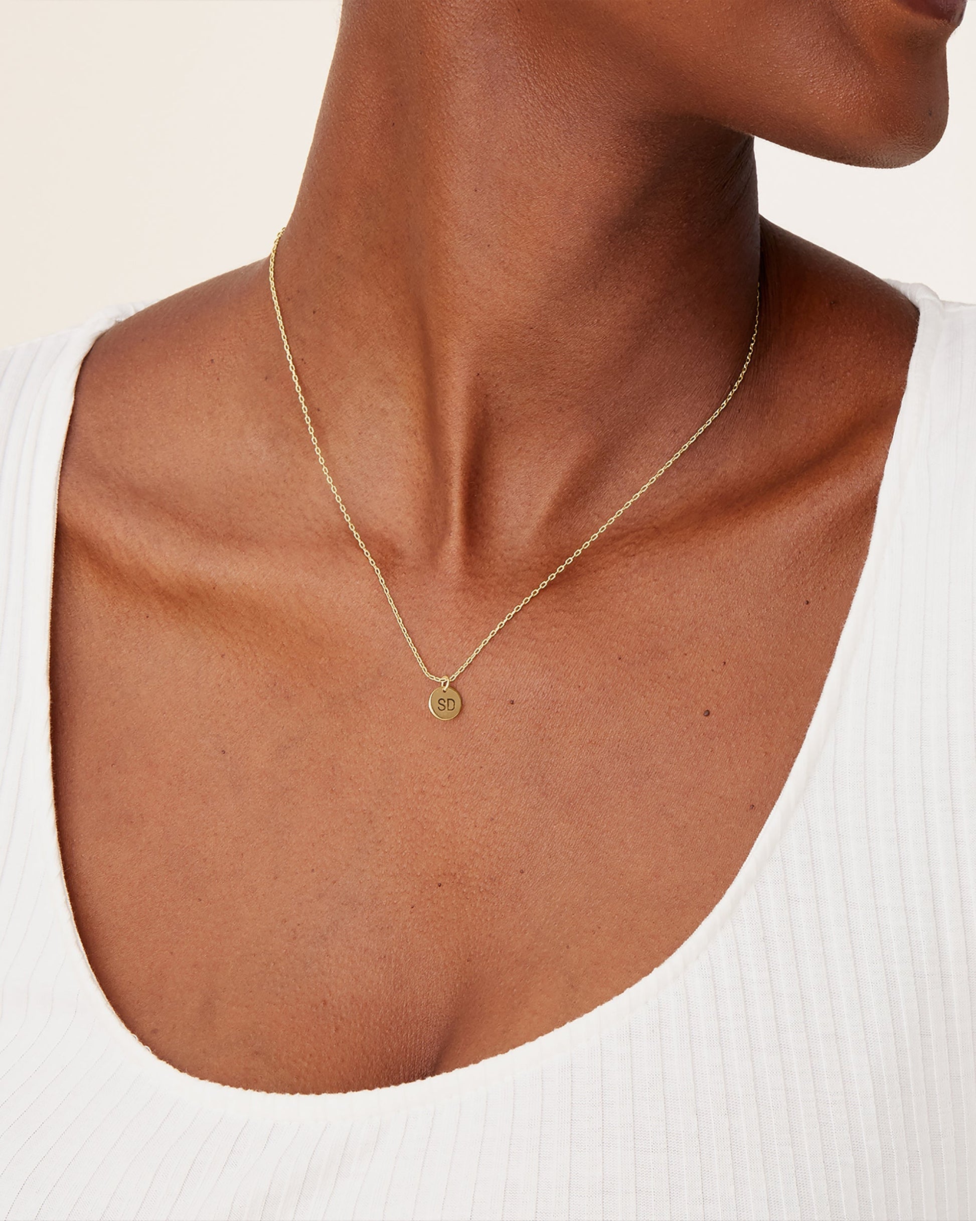 Disc Pendant Necklace