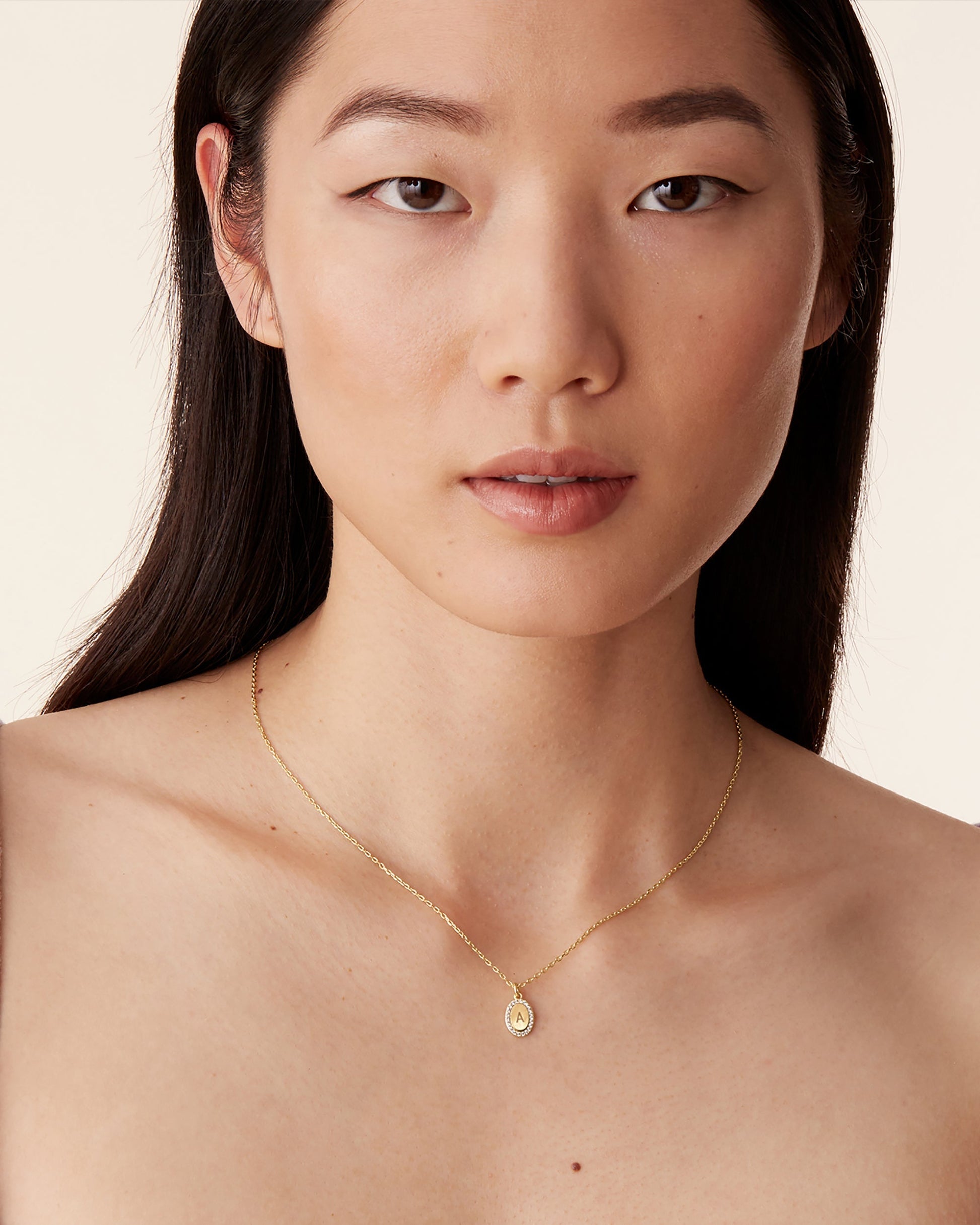 Oval Cubic Zirconia Pendant Necklace