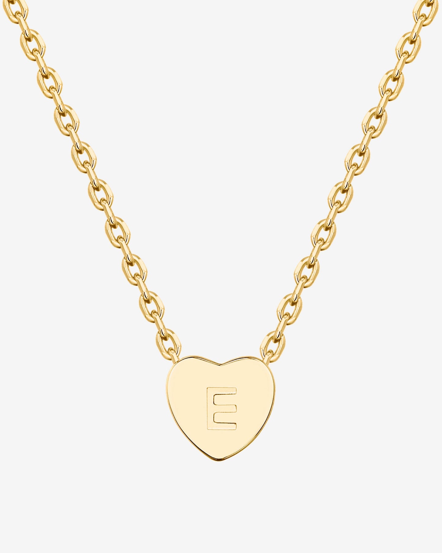 Dainty Heart Initial Necklace