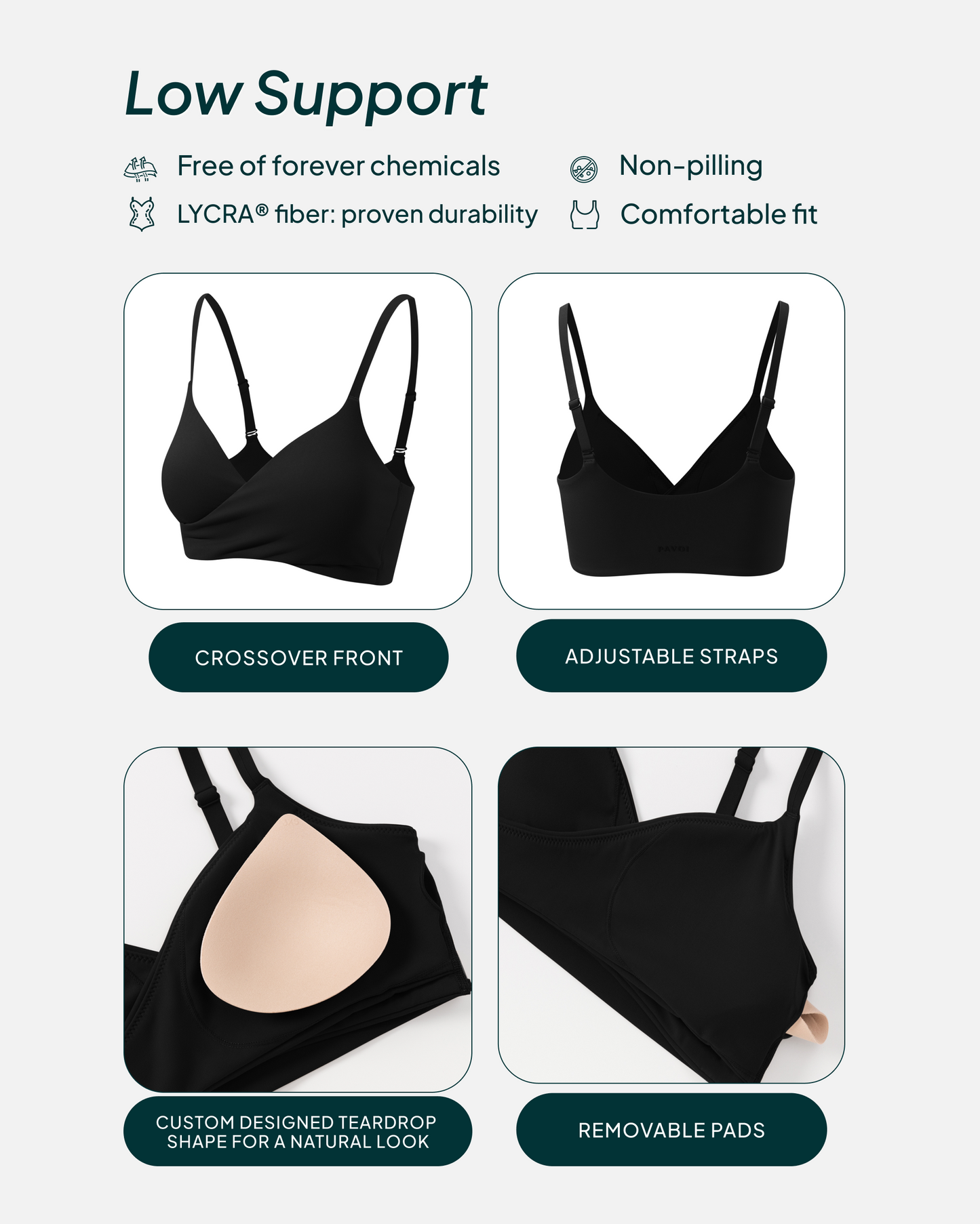 Athleisure Crossover Low-Support Sports Bra