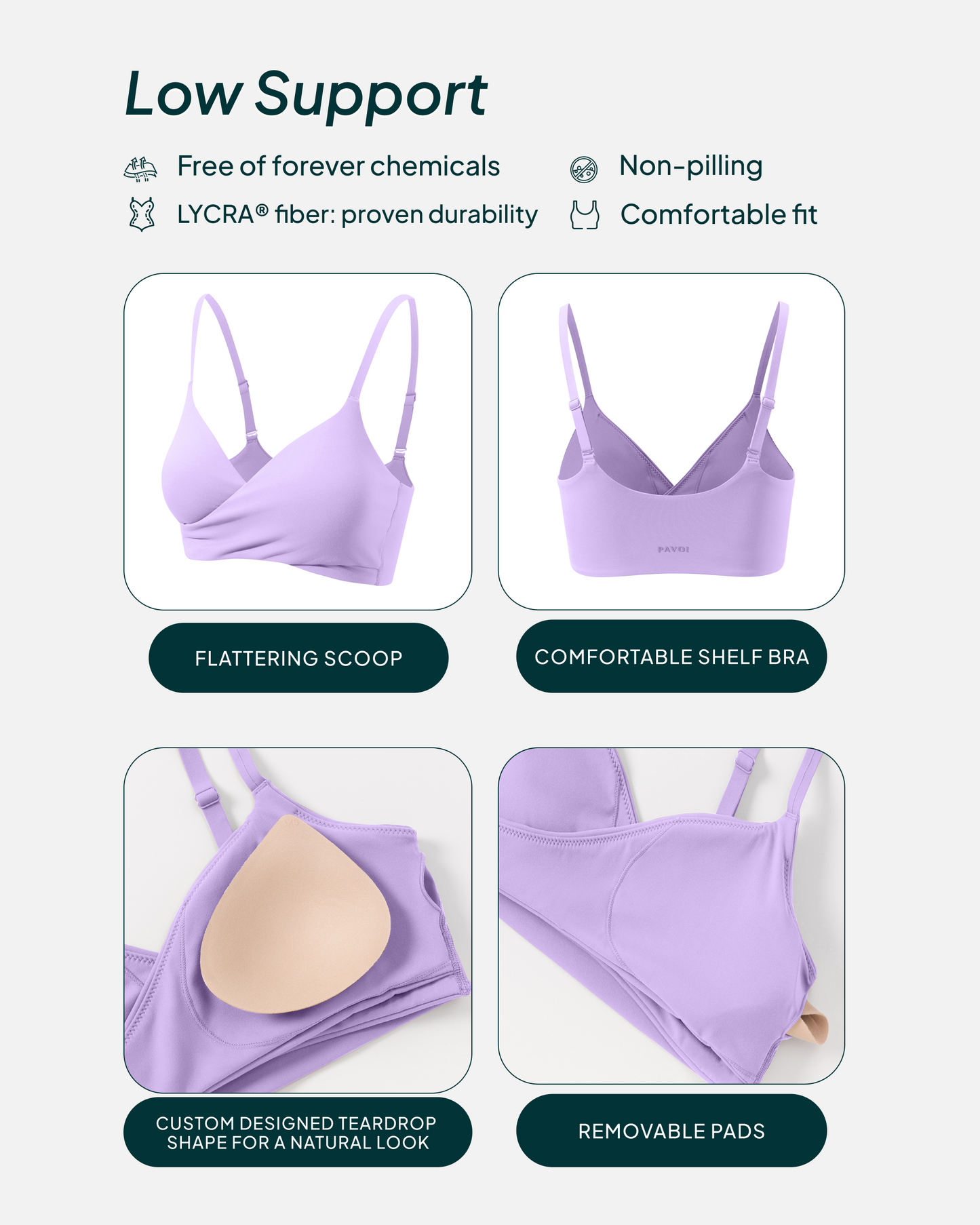 Athleisure Crossover Low-Support Sports Bra