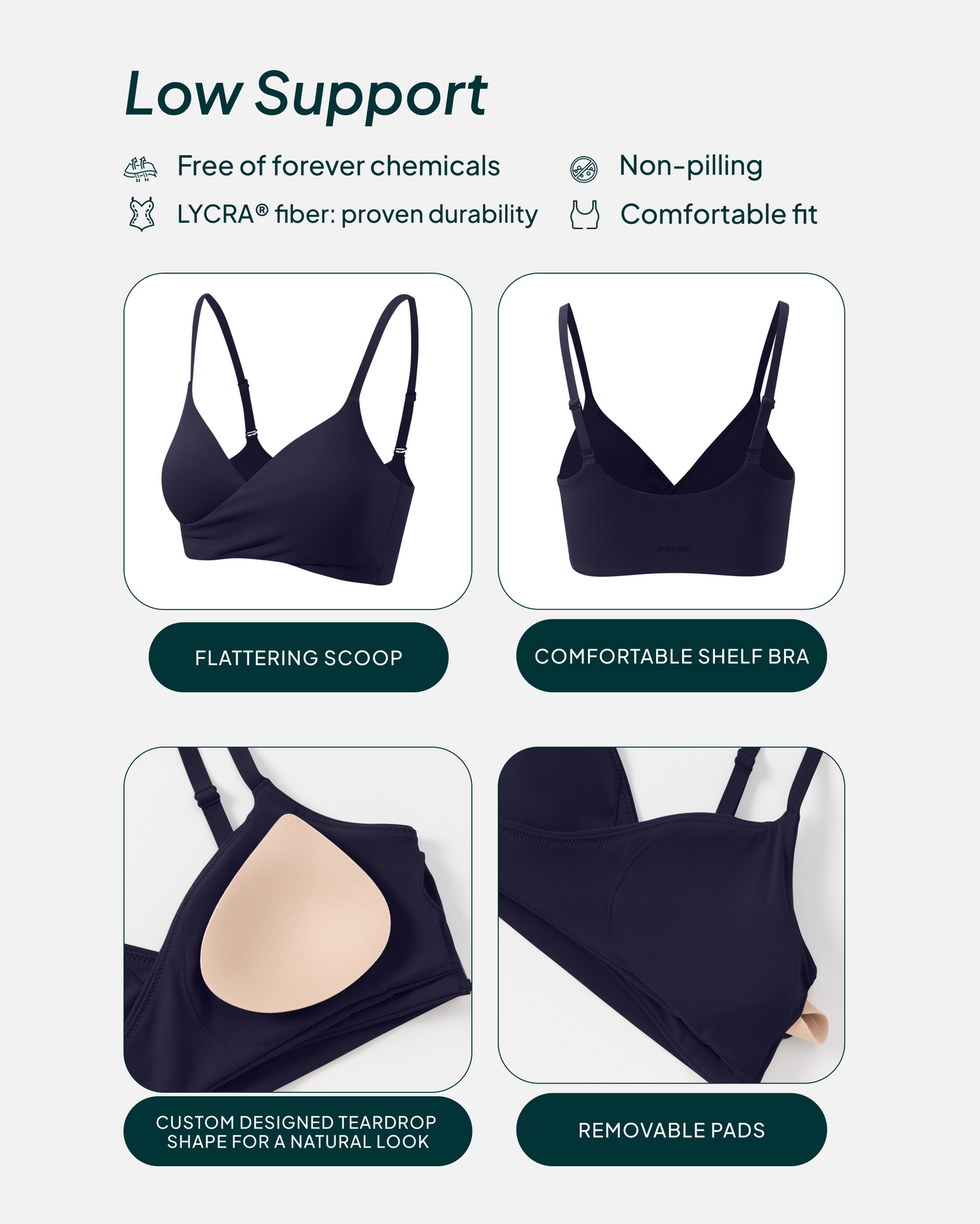 Athleisure Crossover Low-Support Sports Bra