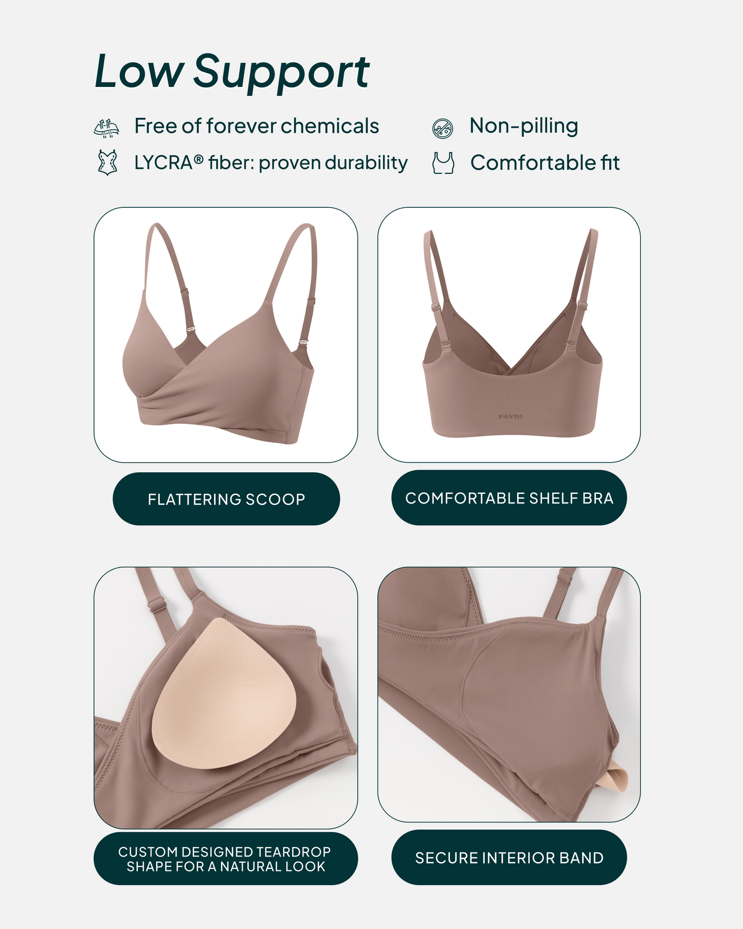 Athleisure Crossover Low-Support Sports Bra