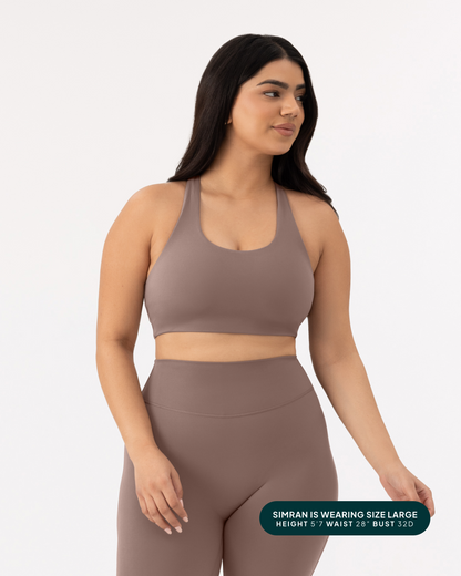 Athleisure Strappy Scoop High-Support Sports Bra