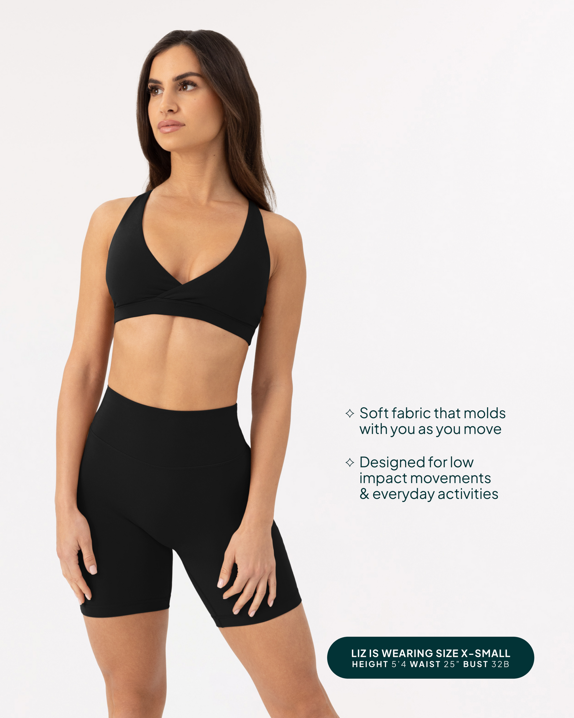 Athleisure Plunge Low-Support Sports Bra