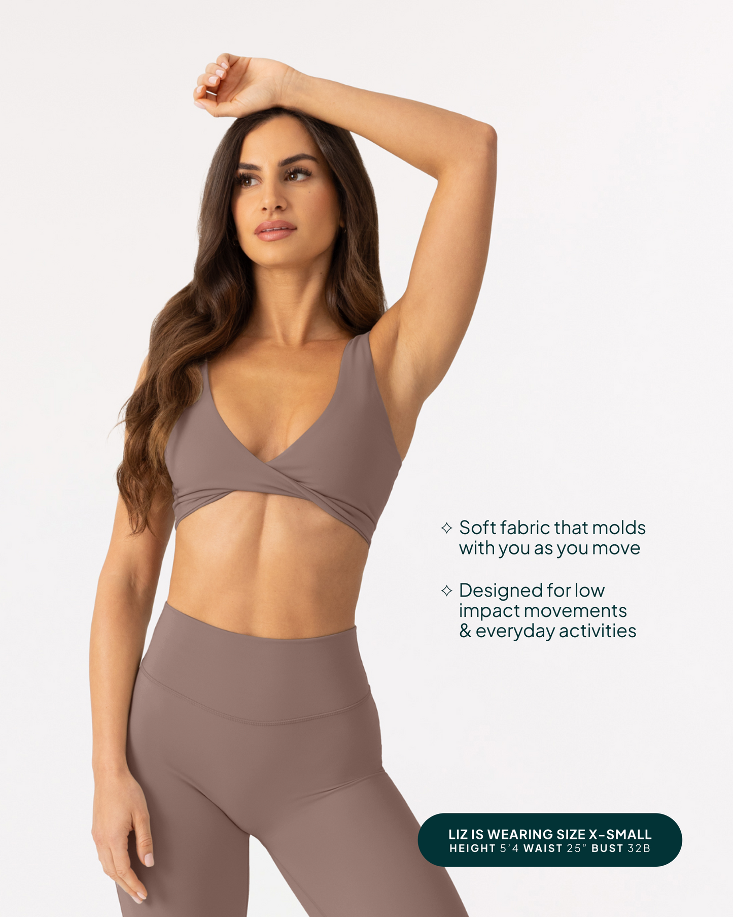 Athleisure Twist-Front Reversible Low-Impact Sports Bra