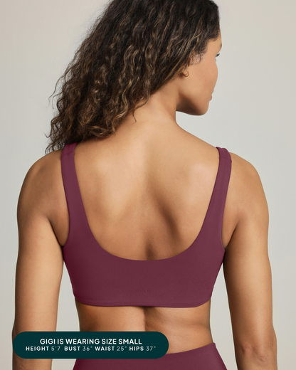 Athleisure Scoop High-Support Removable Padded Sports Bra