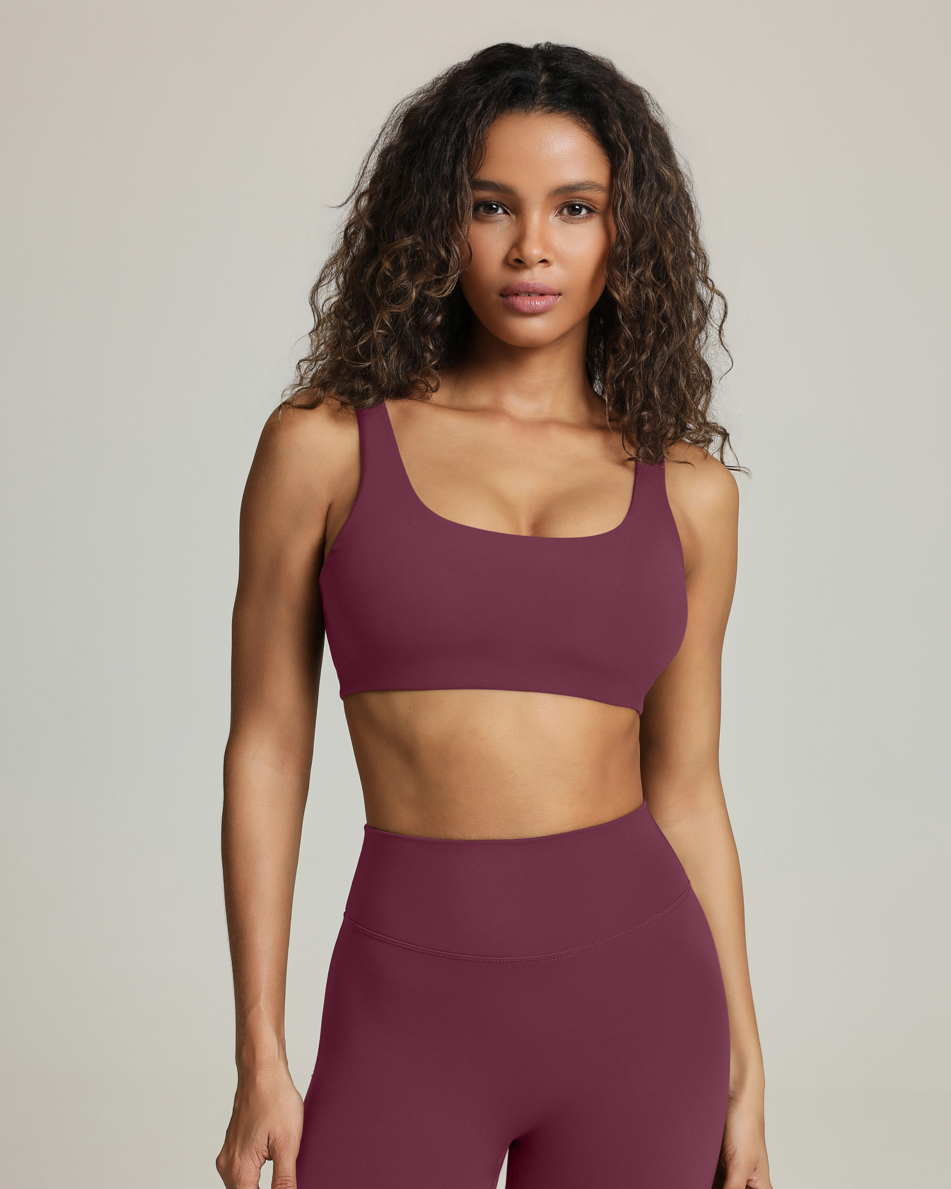 Athleisure Scoop High-Support Removable Padded Sports Bra