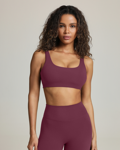 Athleisure Scoop High-Support Removable Padded Sports Bra