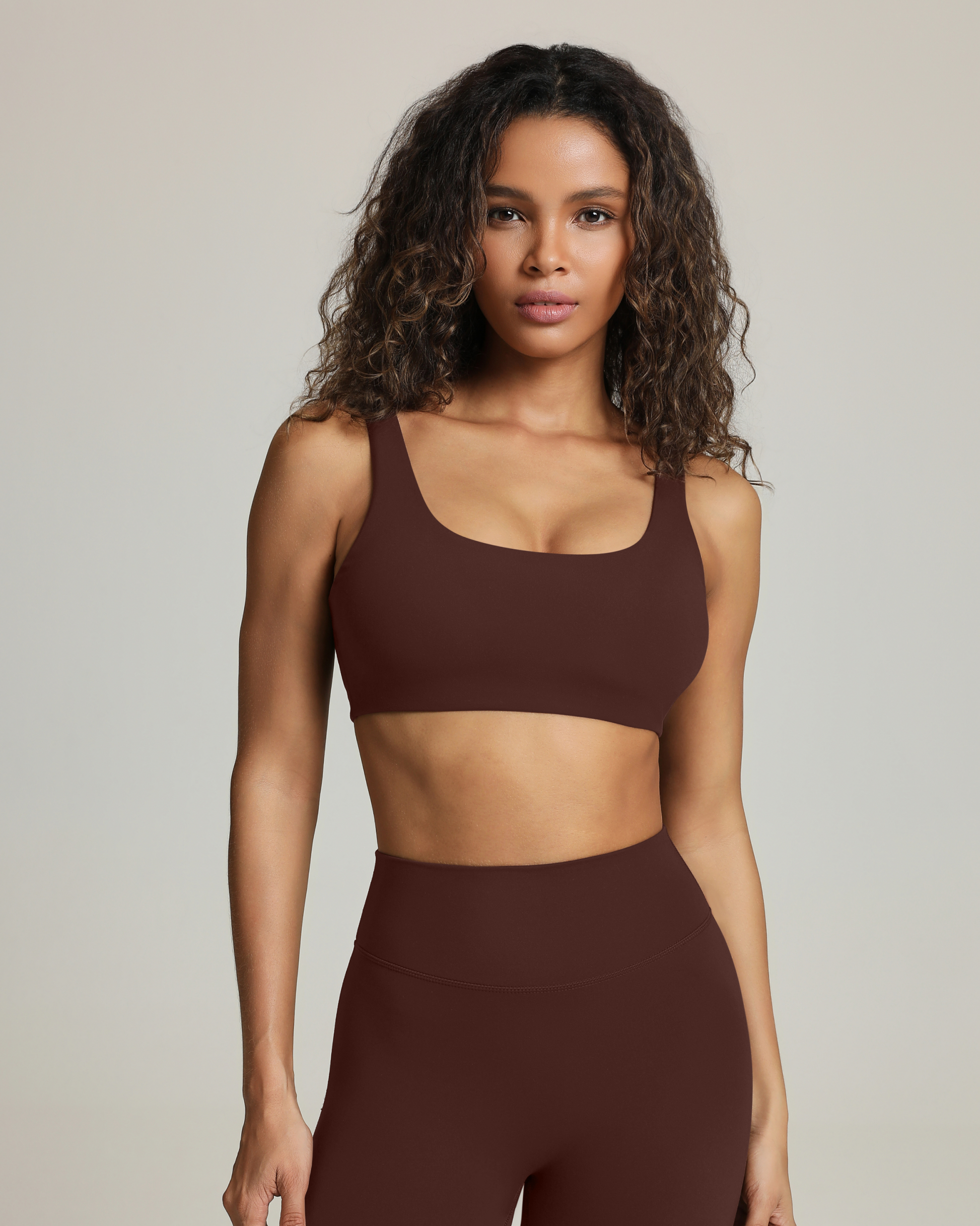 Athleisure Scoop High-Support Removable Padded Sports Bra