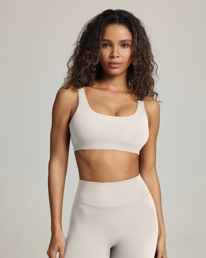 Athleisure Scoop High-Support Removable Padded Sports Bra