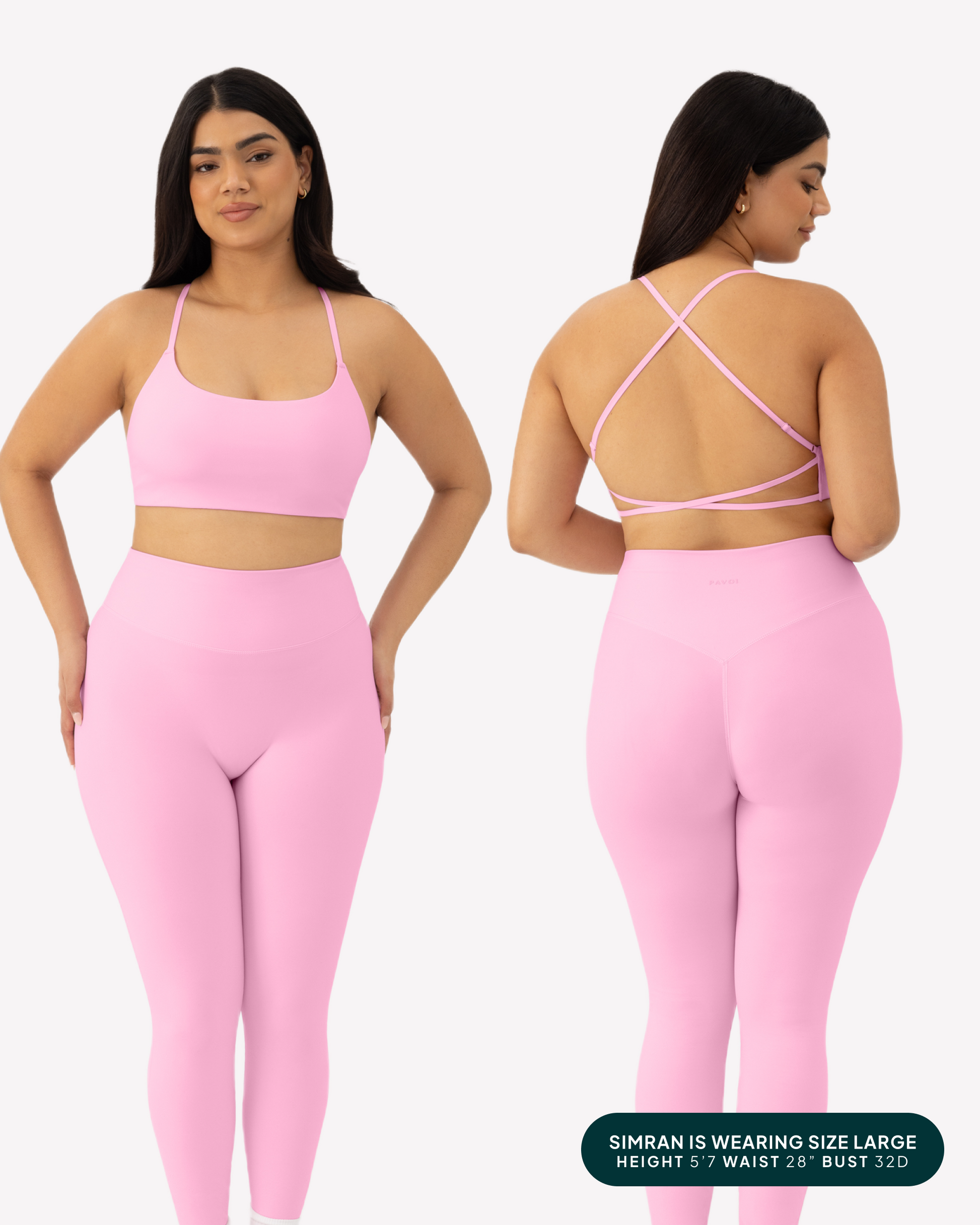 Athleisure Criss-Cross Strap Low-Impact Sports Bra
