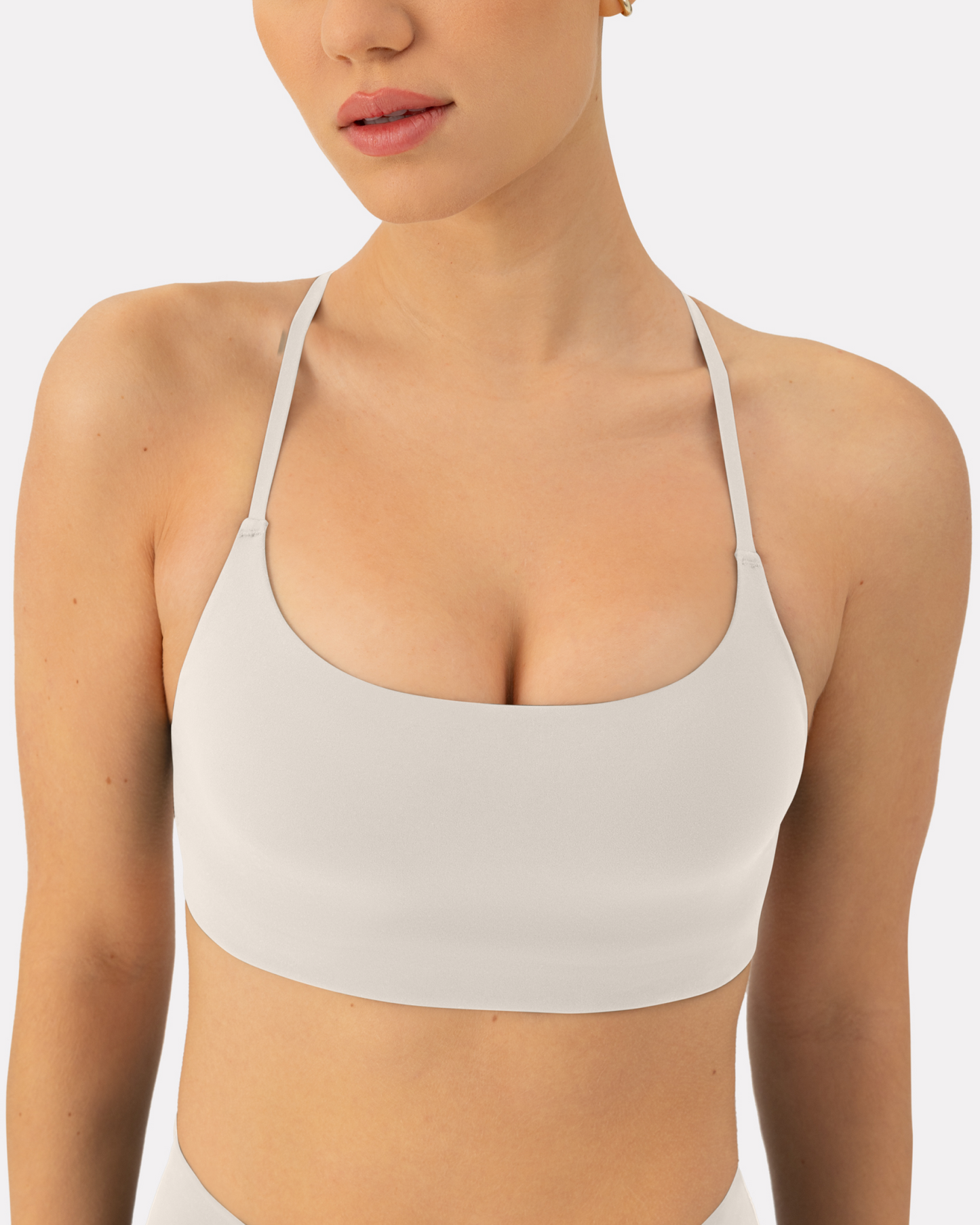 Athleisure Criss-Cross Strap Low-Impact Sports Bra