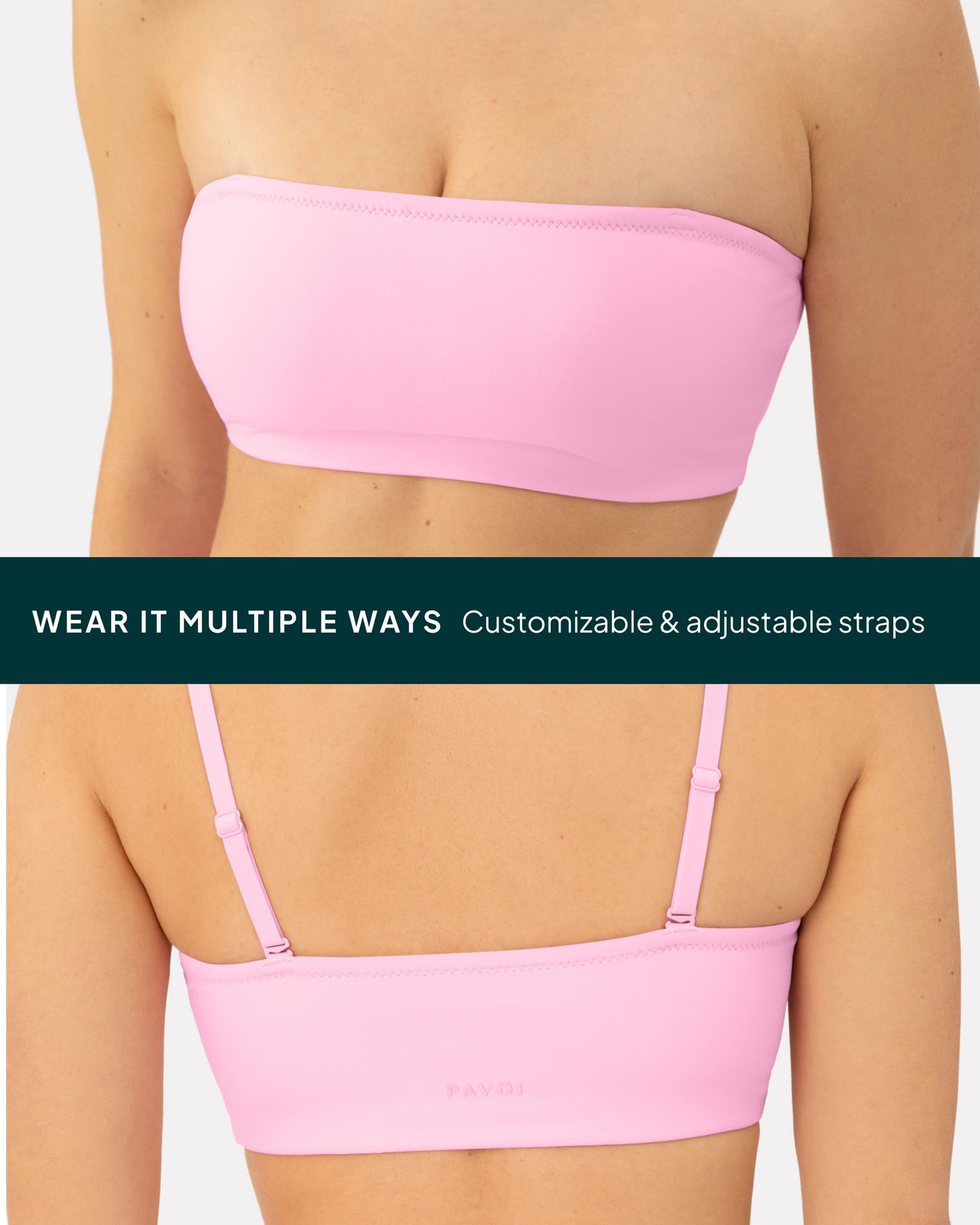 Athleisure Bandeau Low-Support Sports Bra