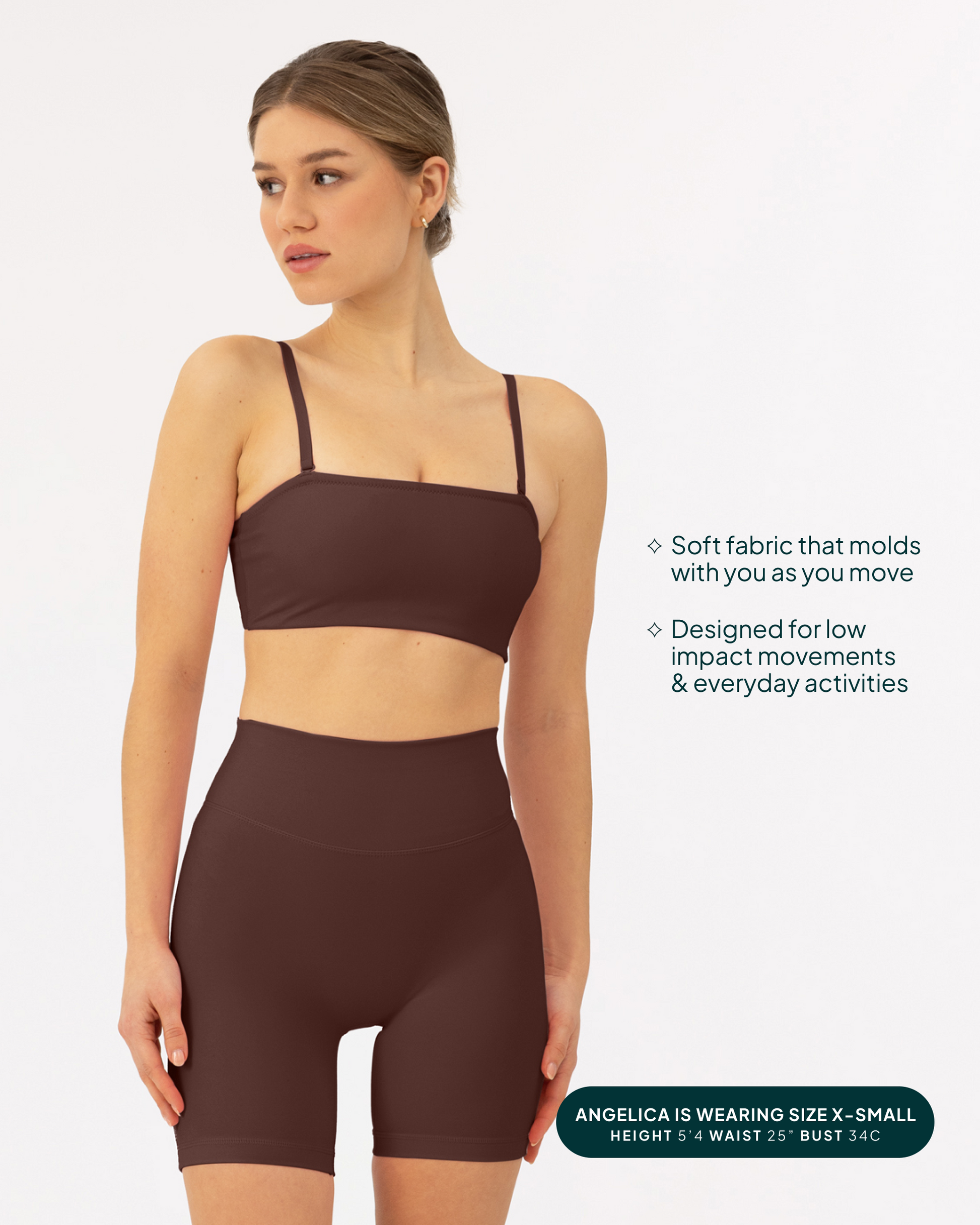 Athleisure Bandeau Low-Support Sports Bra