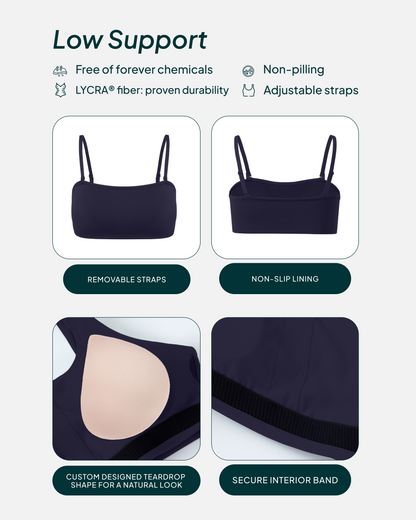 Athleisure Bandeau Low-Support Sports Bra