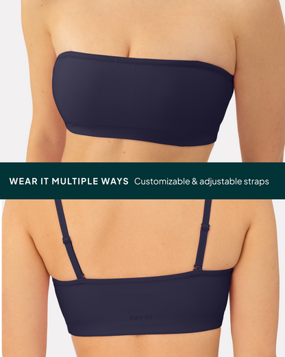 Athleisure Bandeau Low-Support Sports Bra