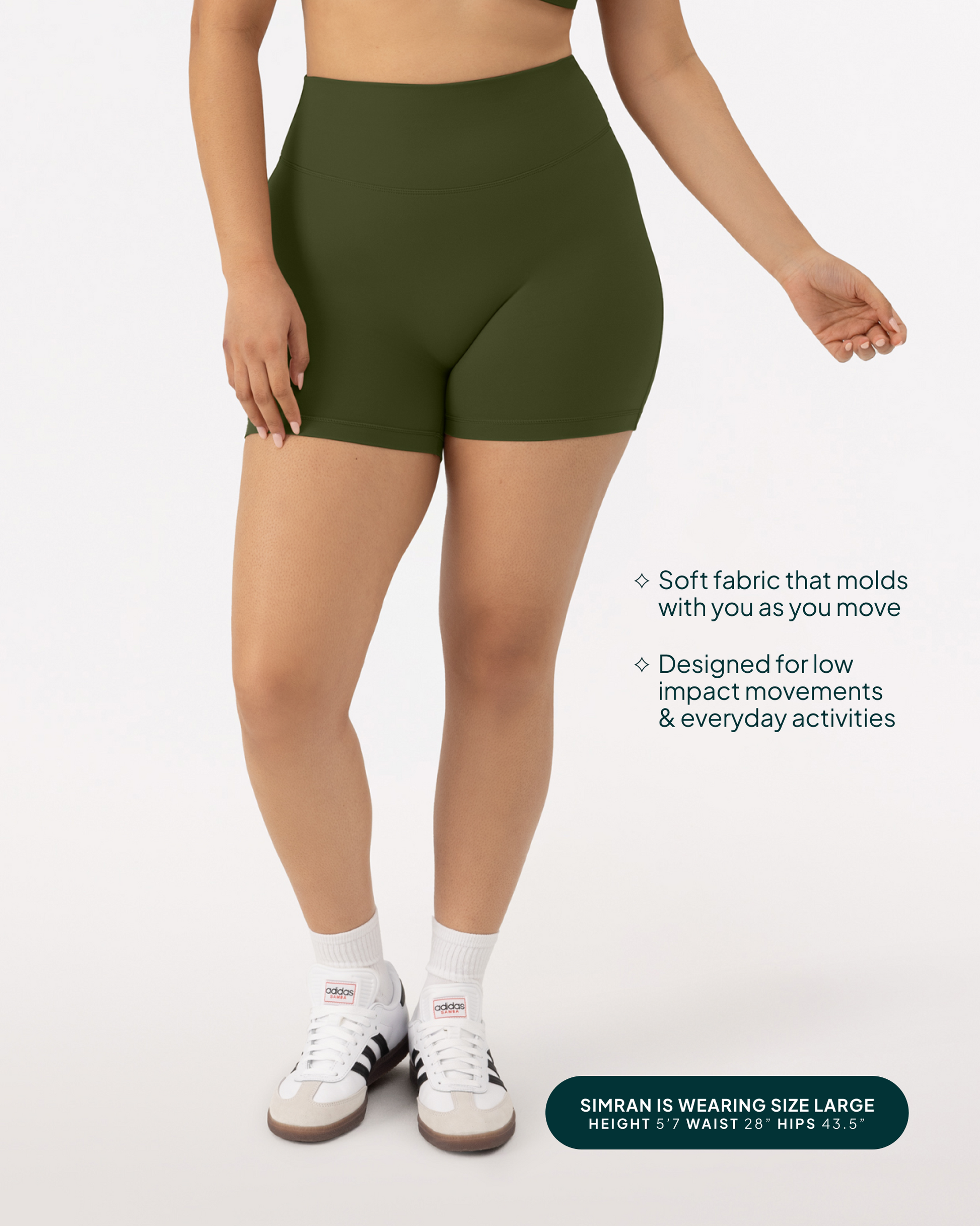 FlexFlow Butt Lifting High-Waisted 4" Biker Shorts