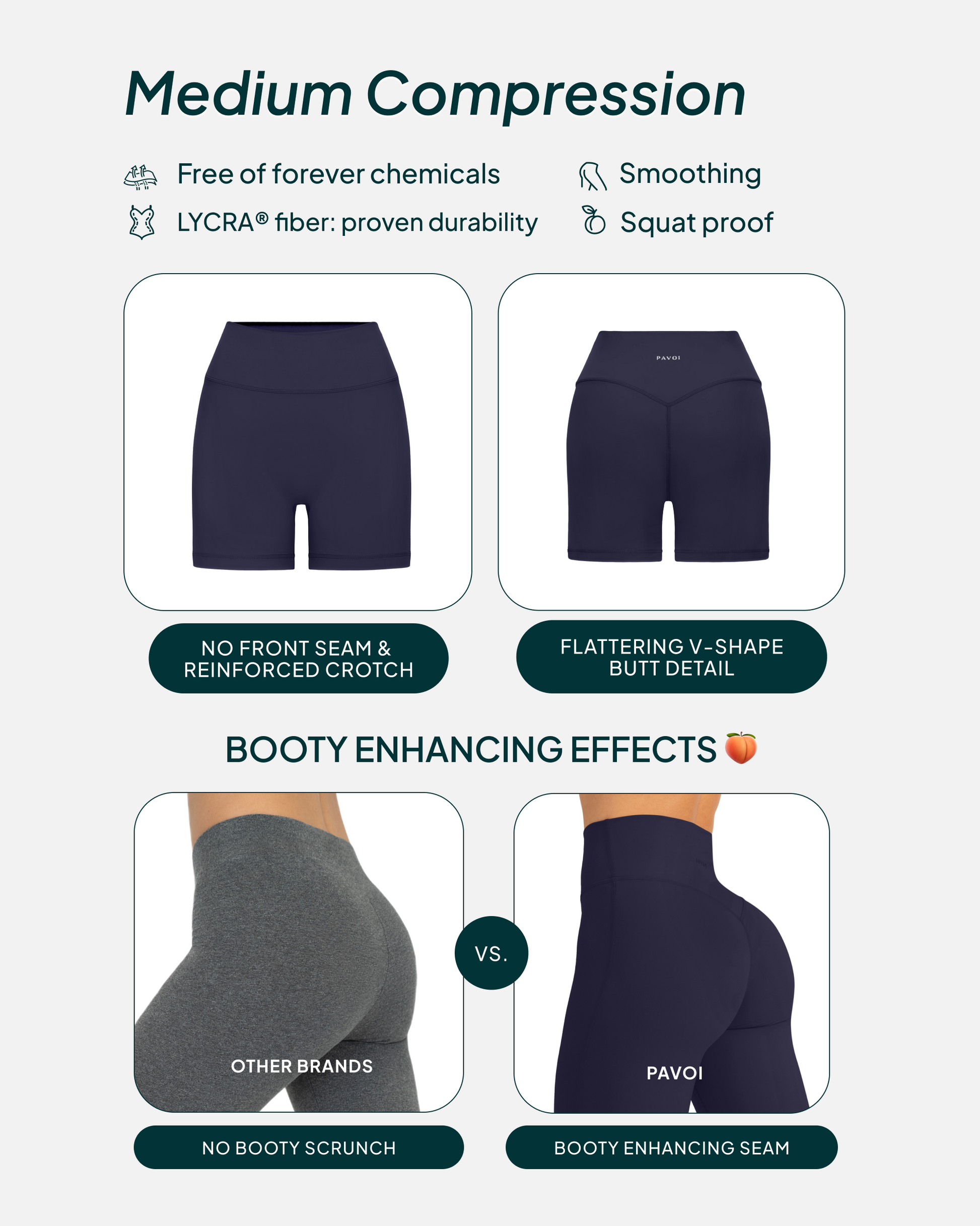 FlexFlow Butt Lifting High-Waisted 4" Biker Shorts