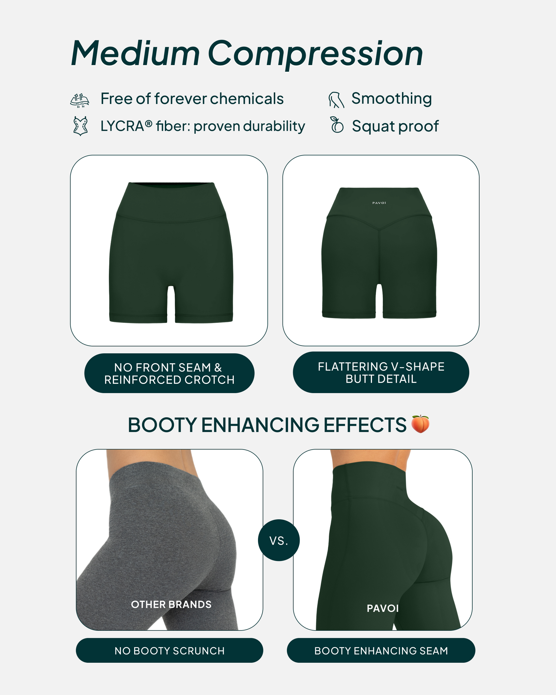 FlexFlow Butt Lifting High-Waisted 4" Seasonal Biker Shorts