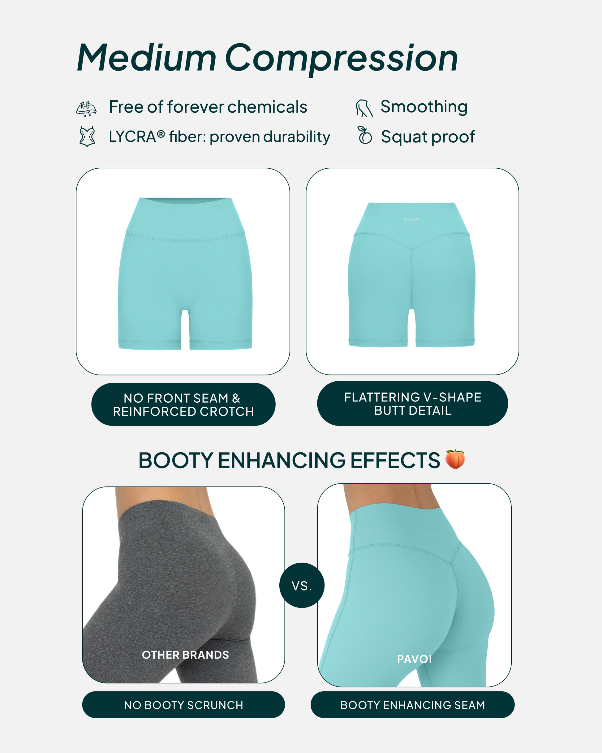 FlexFlow Butt Lifting High-Waisted 4" Seasonal Biker Shorts
