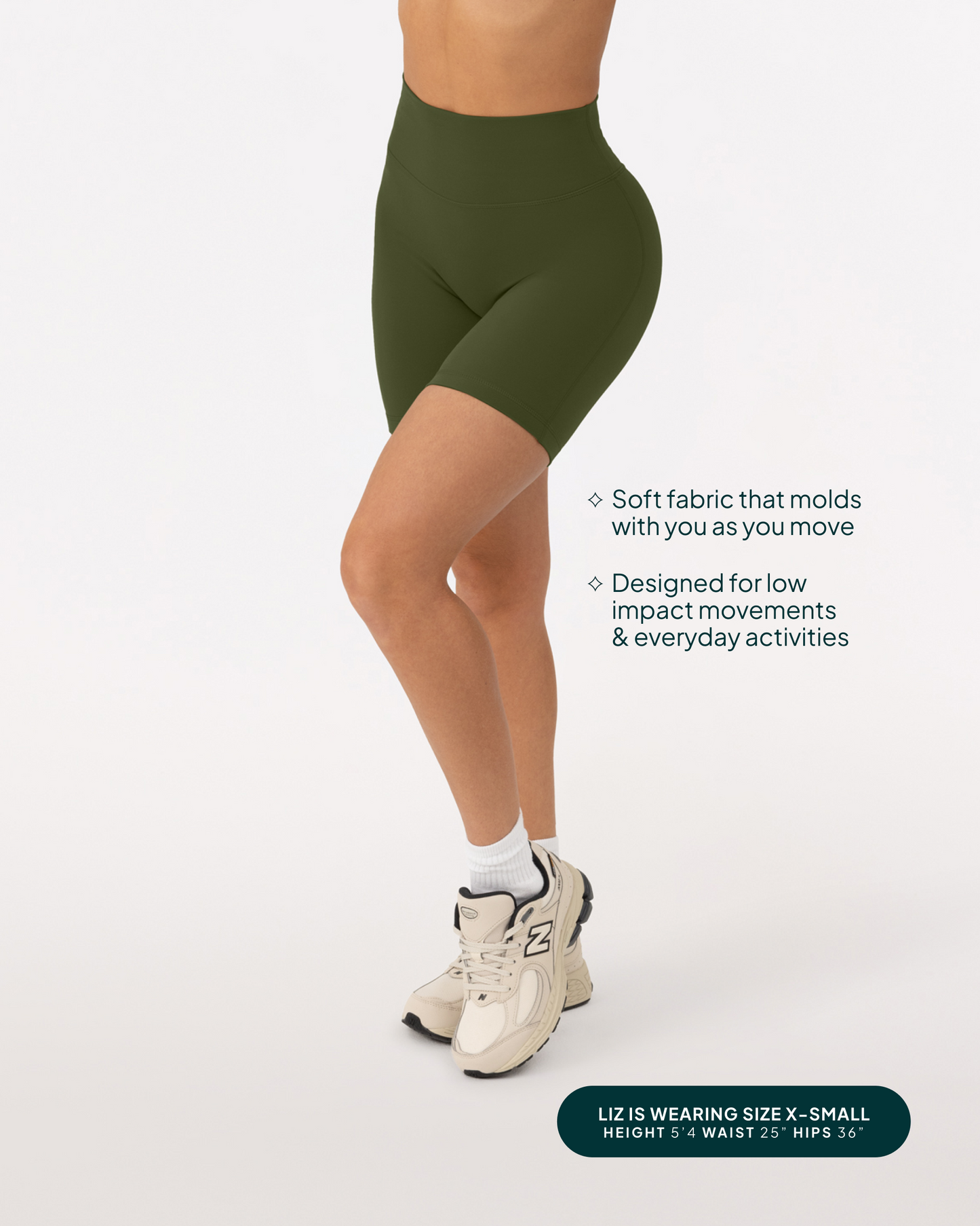 FlexFlow Butt Lifting High-Waisted 6" Biker Shorts