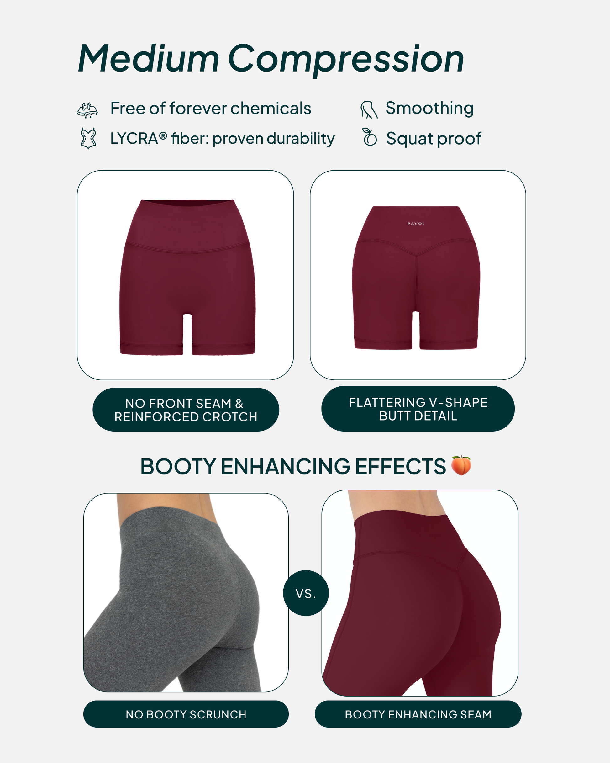 FlexFlow Butt Lifting High-Waisted 6" Seasonal Biker Shorts