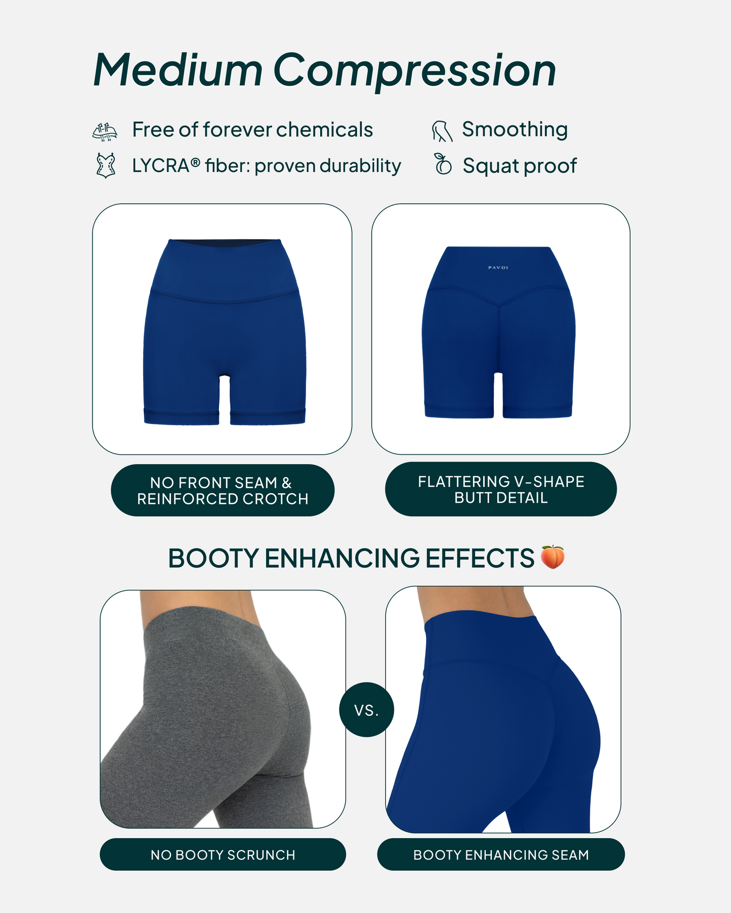 FlexFlow Butt Lifting High-Waisted 6" Biker Shorts