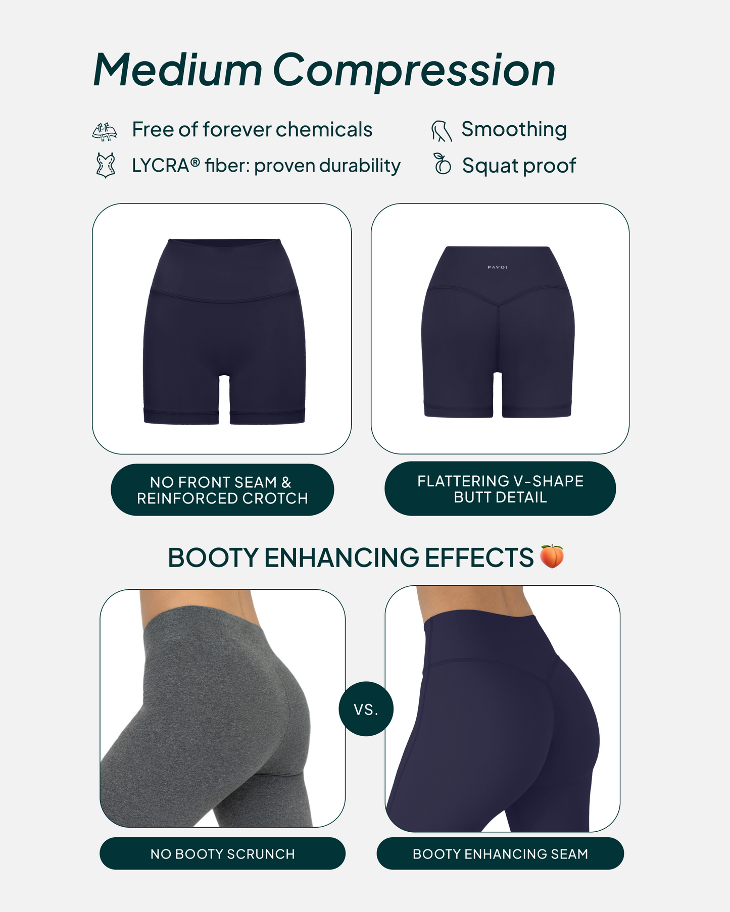 FlexFlow Butt Lifting High-Waisted 6" Biker Shorts