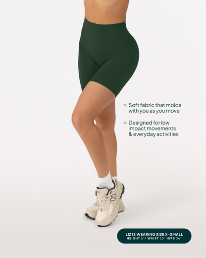 FlexFlow Butt Lifting High-Waisted 6" Seasonal Biker Shorts