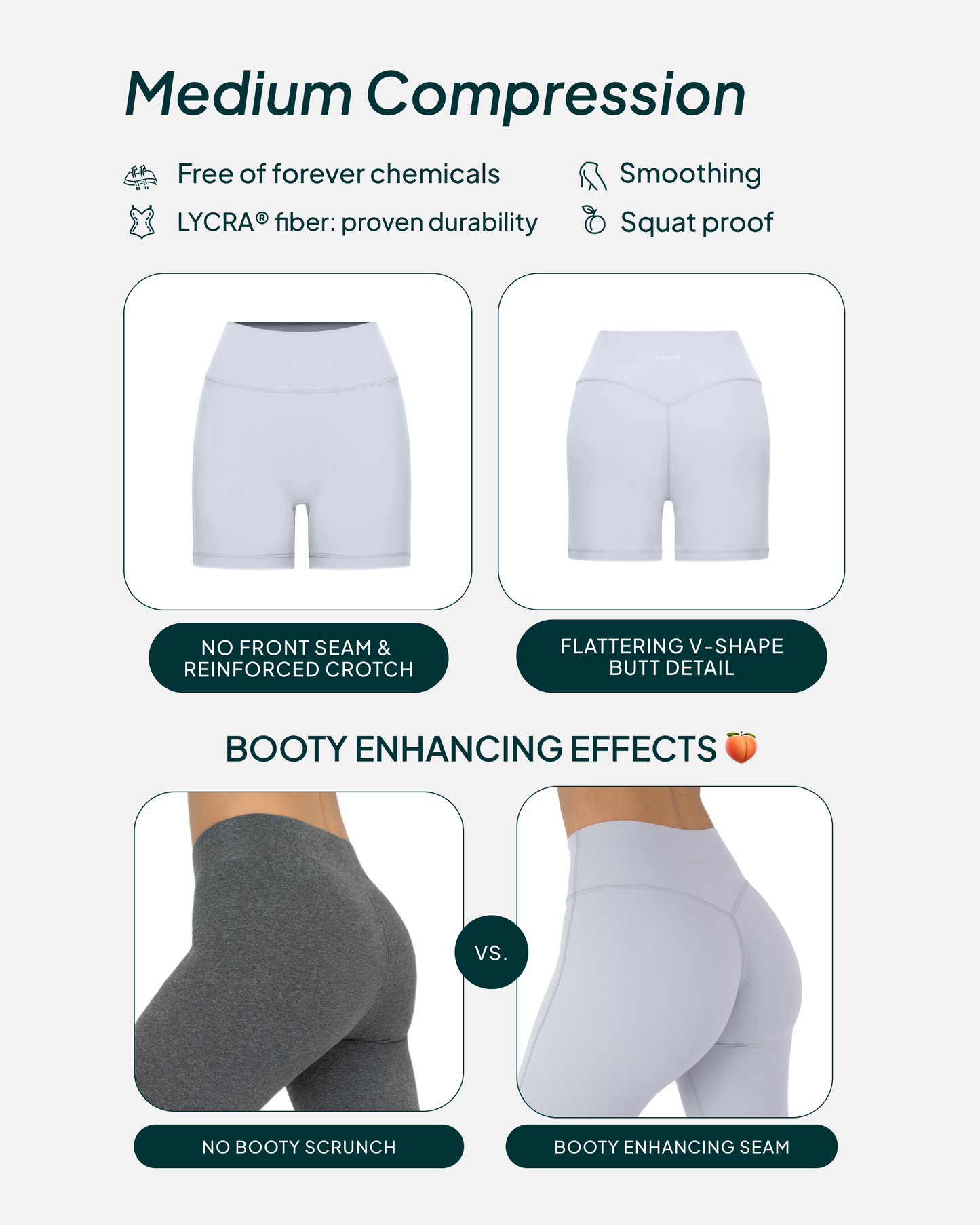 FlexFlow Butt Lifting High-Waisted 6" Biker Shorts