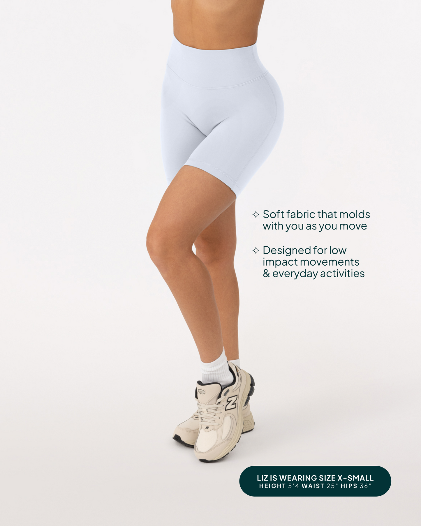 FlexFlow Butt Lifting High-Waisted 6" Biker Shorts