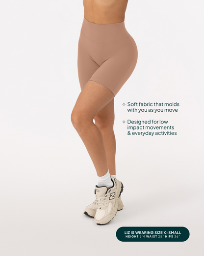 FlexFlow Butt Lifting High-Waisted 6" Biker Shorts