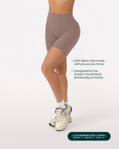 FlexFlow Butt Lifting High-Waisted 6" Seasonal Biker Shorts